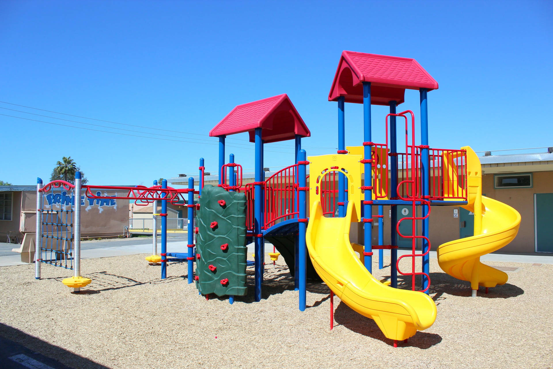 school playground wallpaper