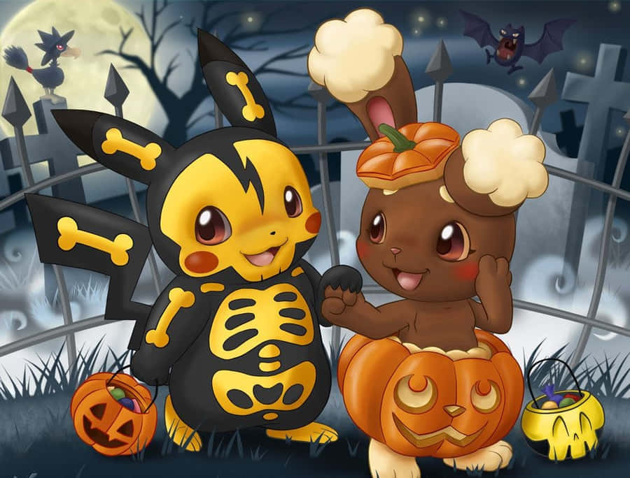 Pokemon Halloween Background Wallpaper