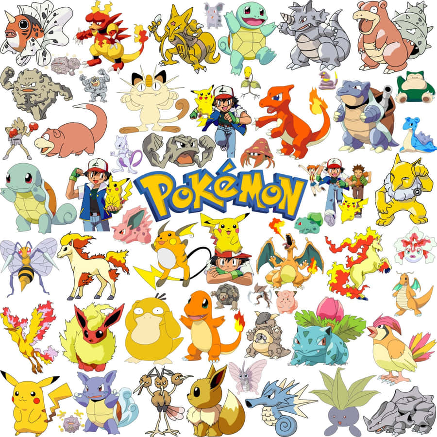 Pokemon Stickers Achtergrond