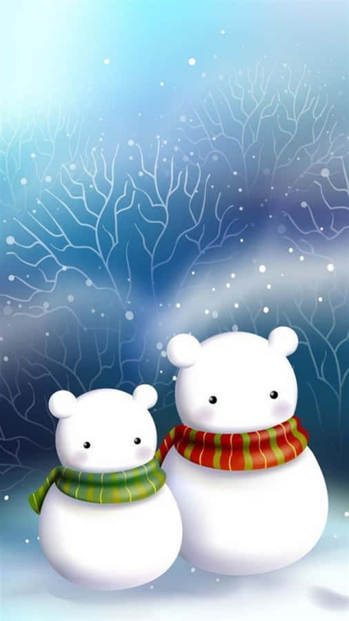 Ponsel Natal Lucu Wallpaper