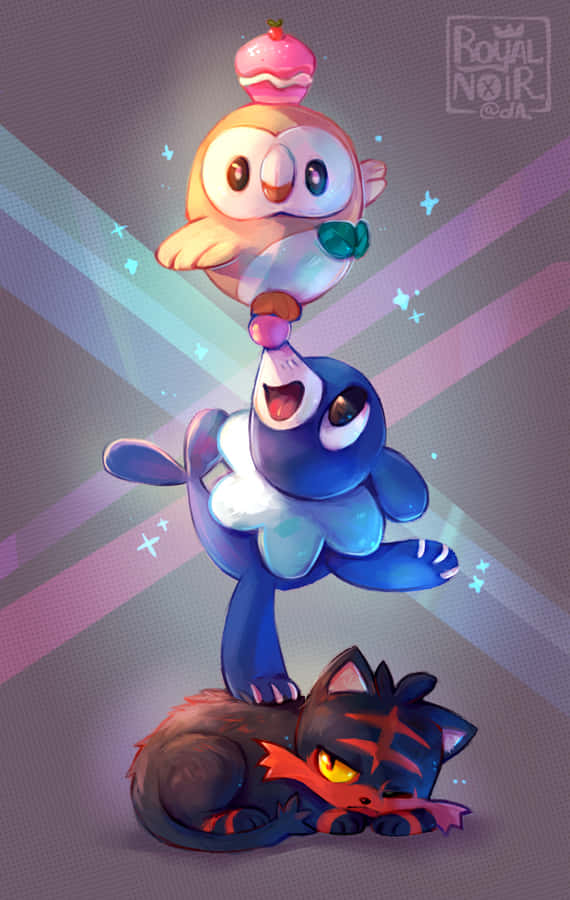 Popplio Bakgrunnsbildet