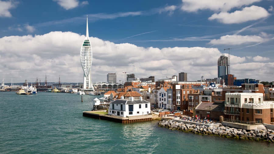 Portsmouth Storbritannia Bakgrunnsbildet