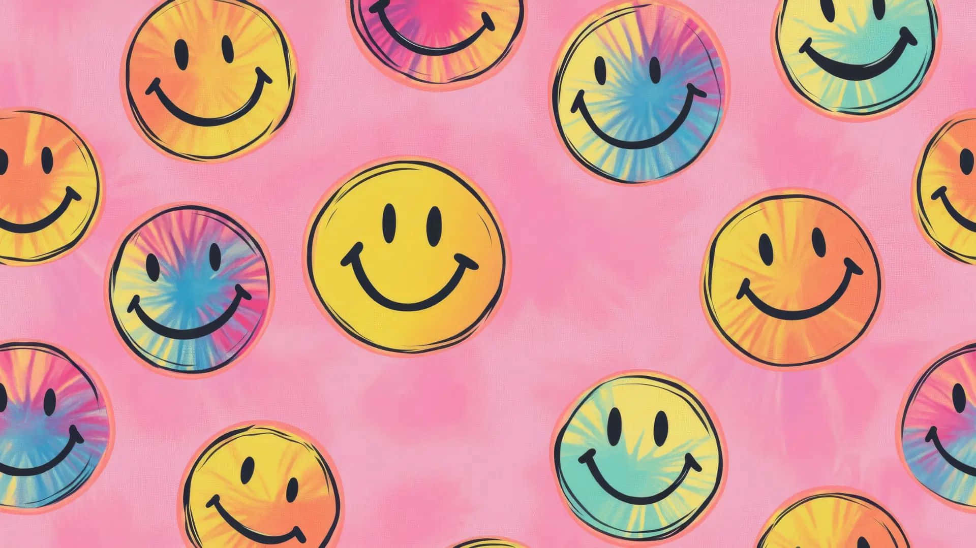 Preppy Smiley Aesthetic Wallpaper