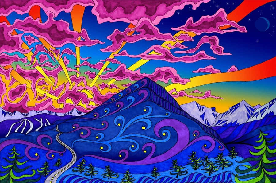 Psychedelic Nature Wallpaper