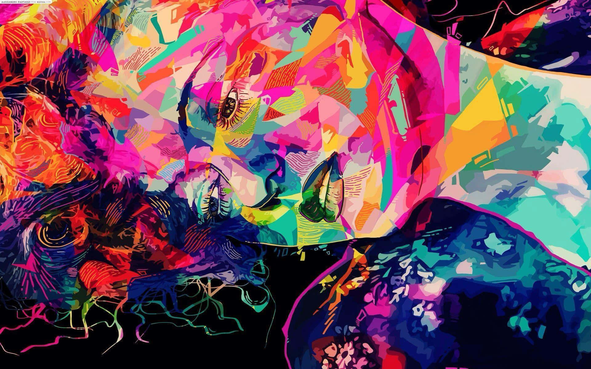 Psychedelische Farben Wallpaper