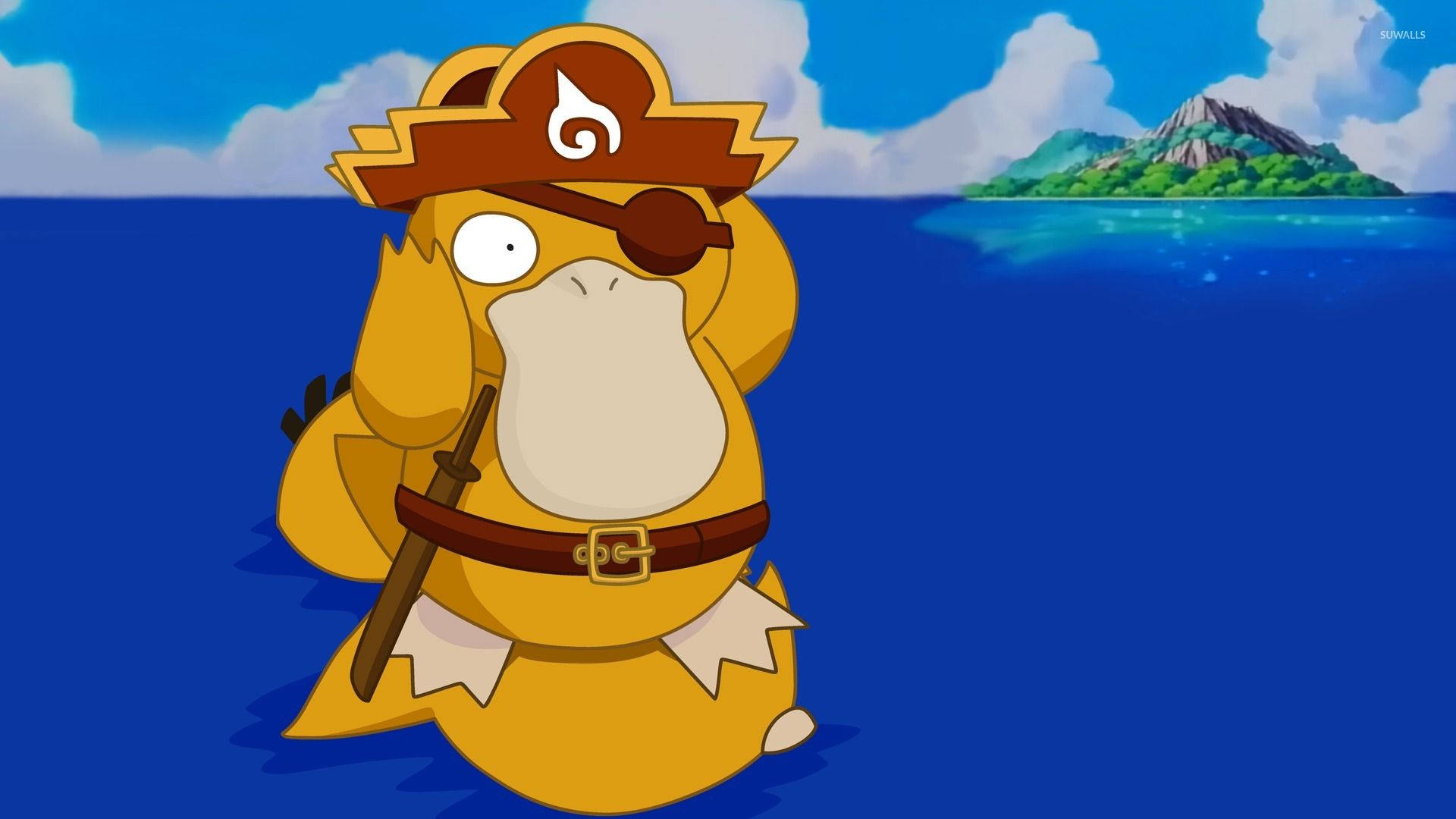 Psyduck Achtergrond