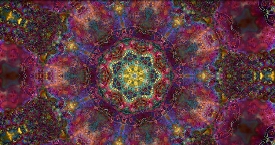 Psykedeelinen 3d Taide Taustakuva