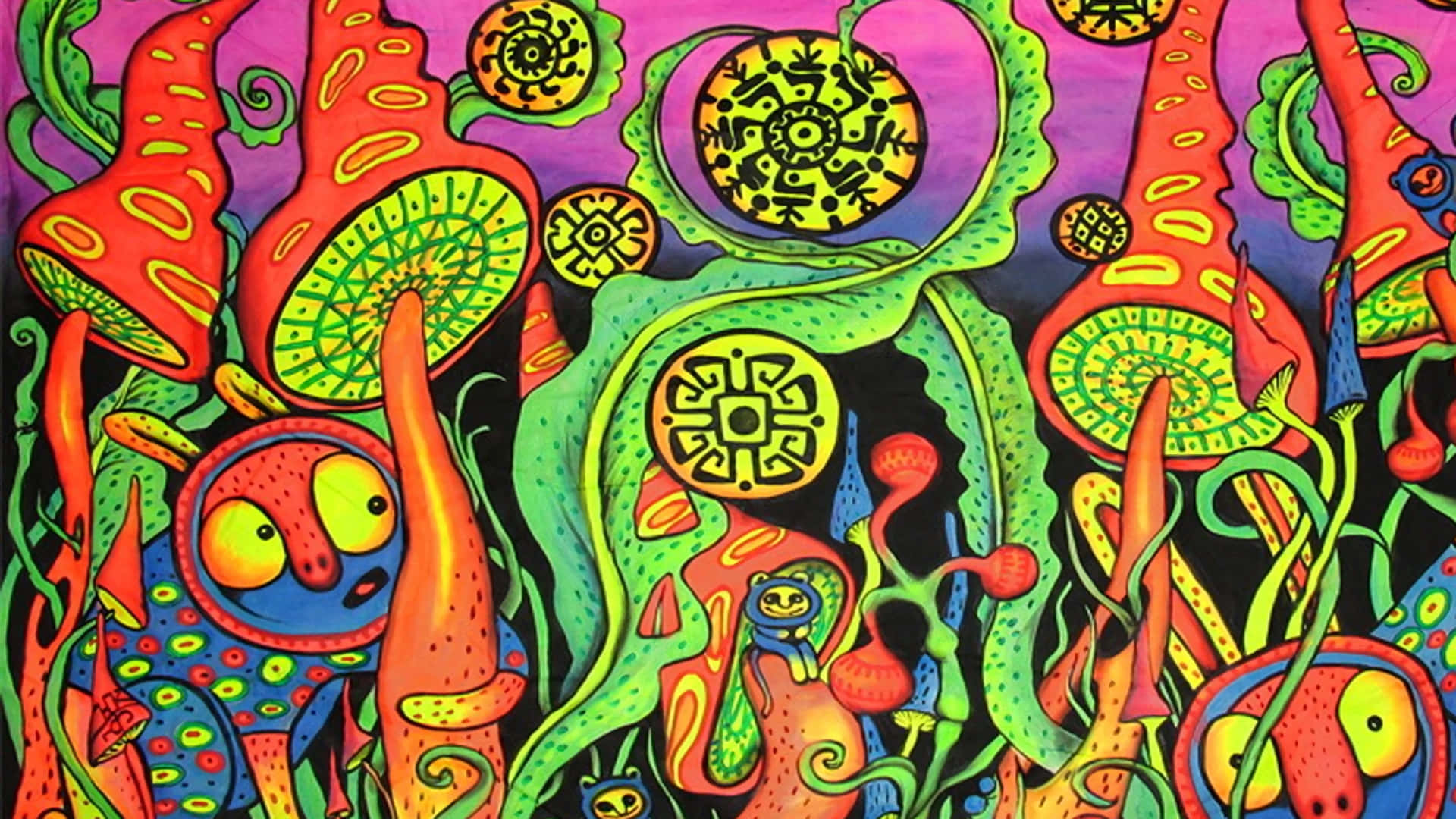 Psykedeeliset Värit Taustakuva