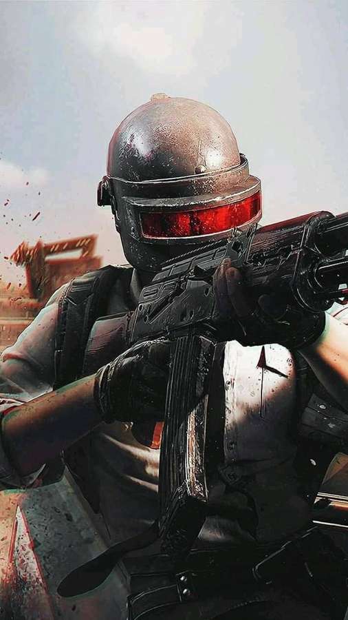 Soldier in combat gear aiming rifle in warzone — Pubg Lite Wallpaper
