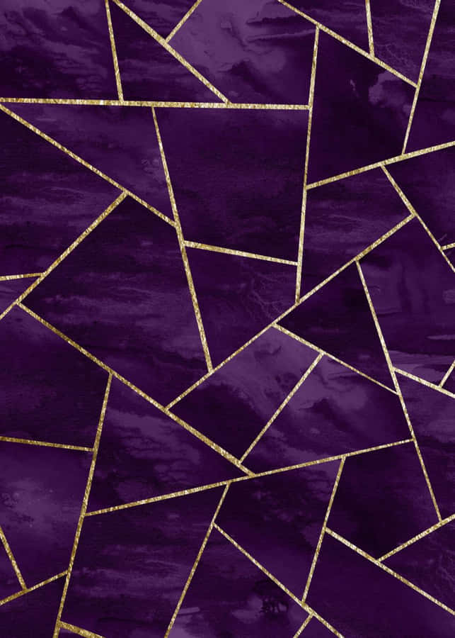 Purple And Gold Background Wallpaper