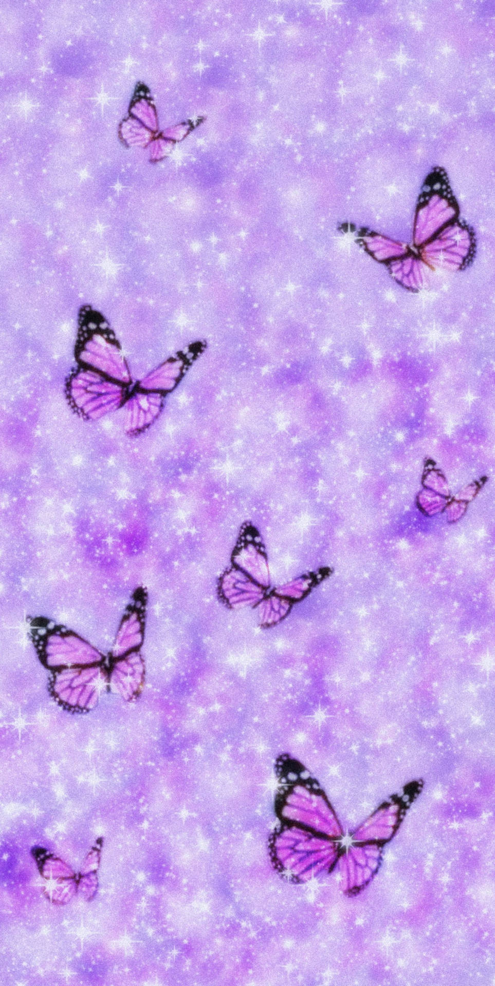 Purple Butterfly Phone Wallpaper