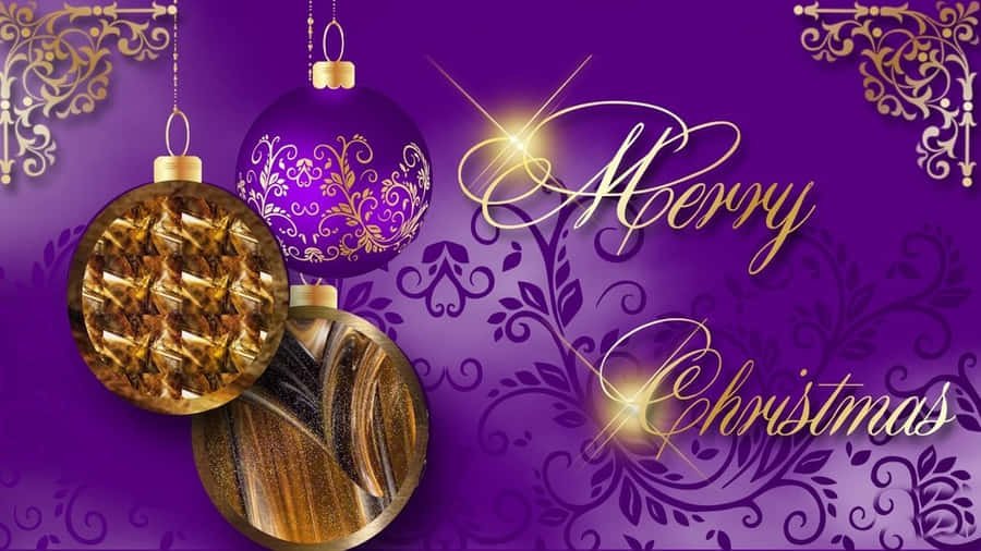 Purple Christmas Pictures Wallpaper