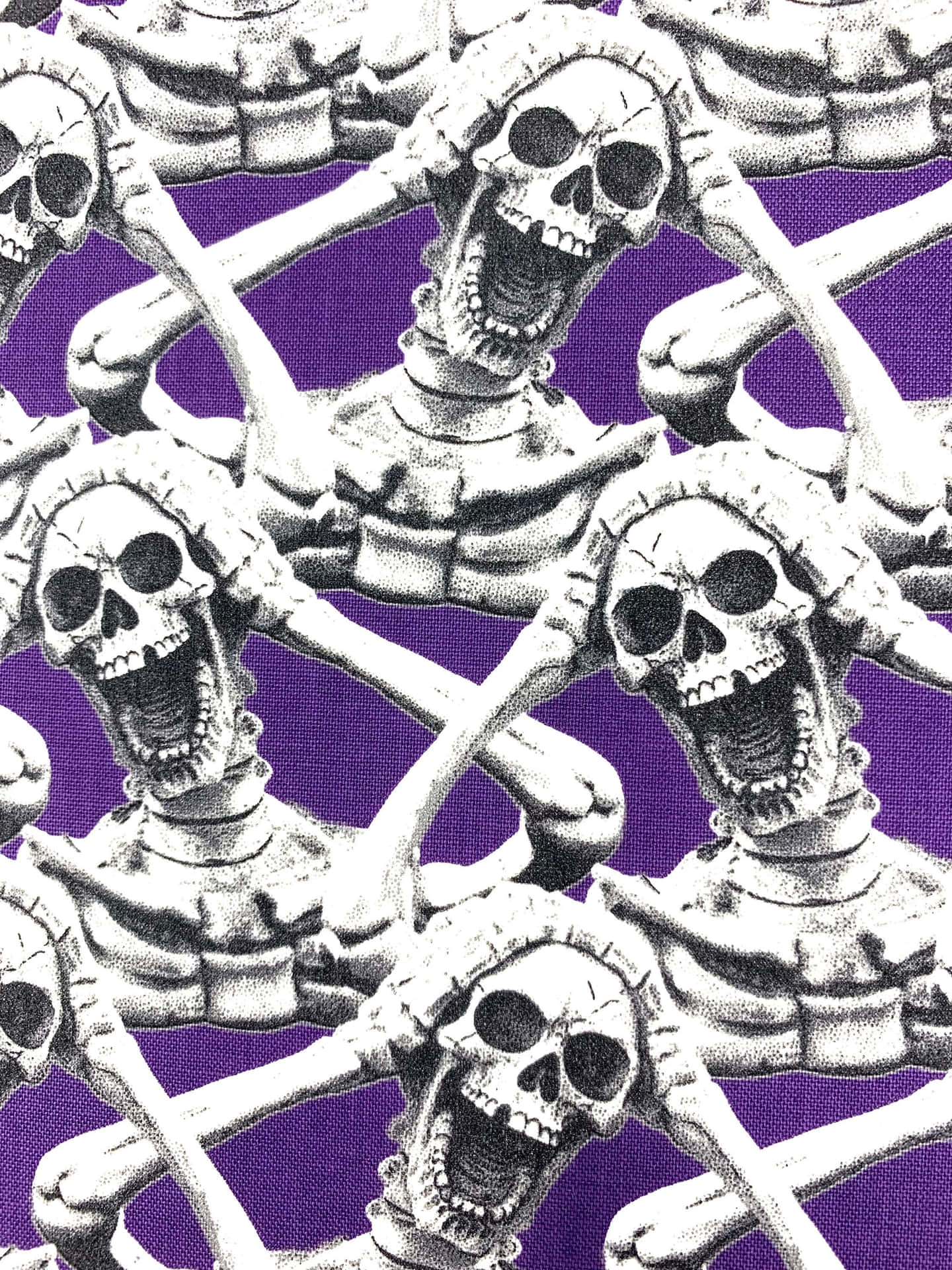 Purple Skeleton Wallpaper