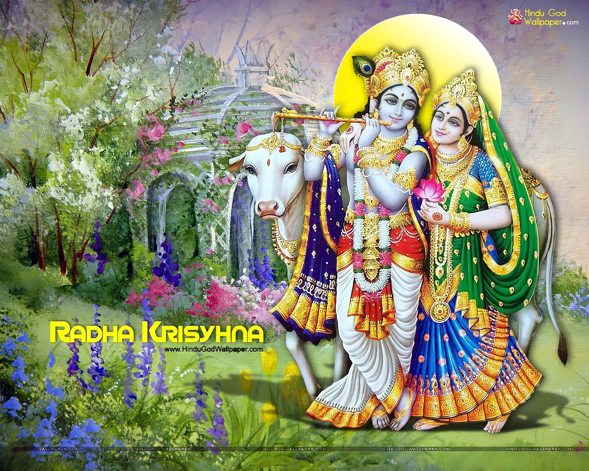 Radha Krsna 3d Sfondo