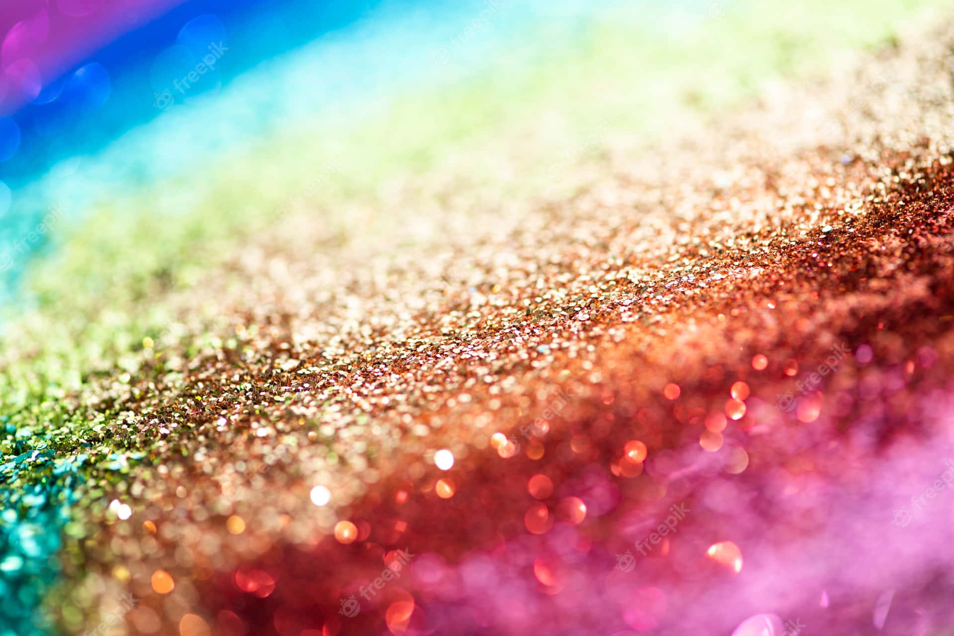 Rainbow Glitter Wallpaper