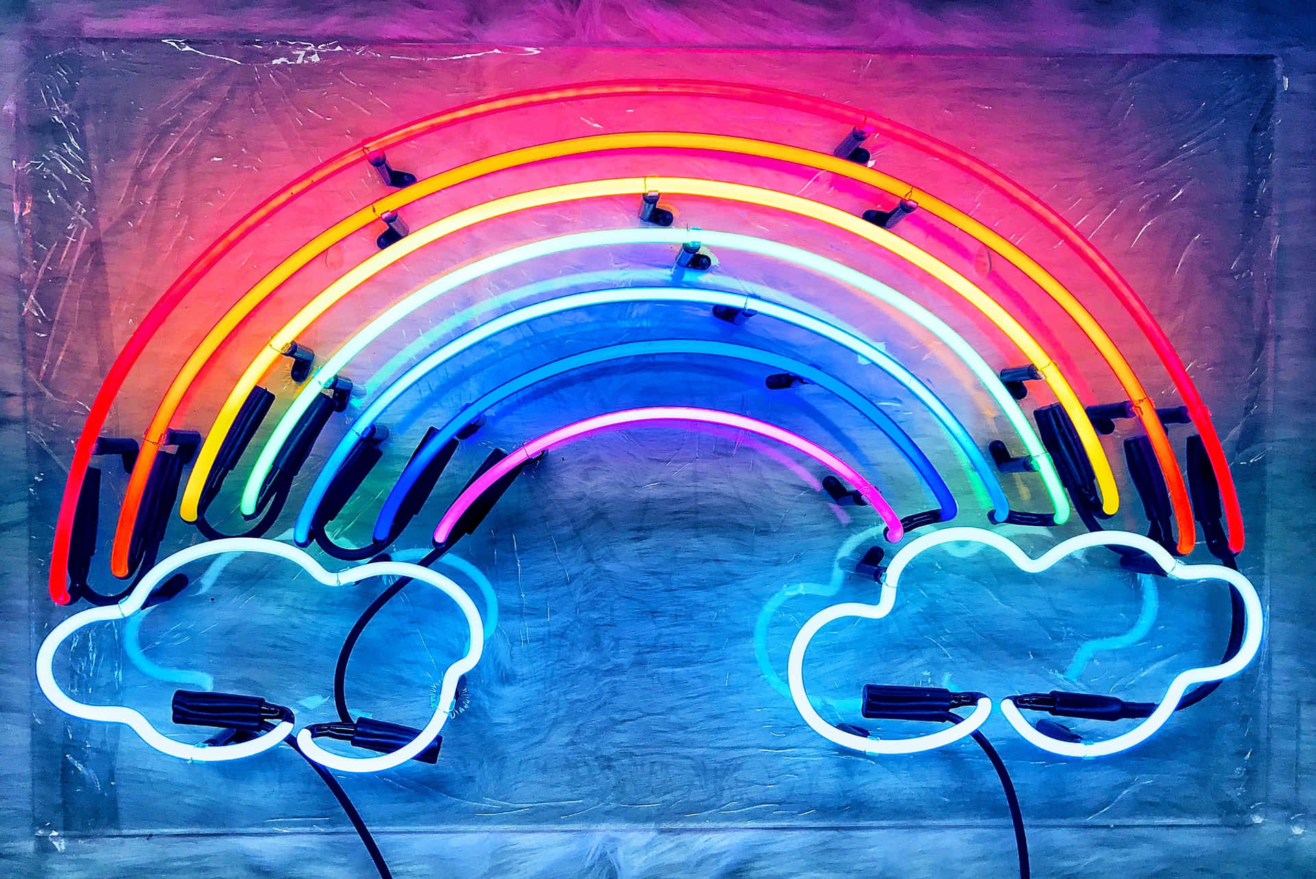 neon rainbow wallpaper