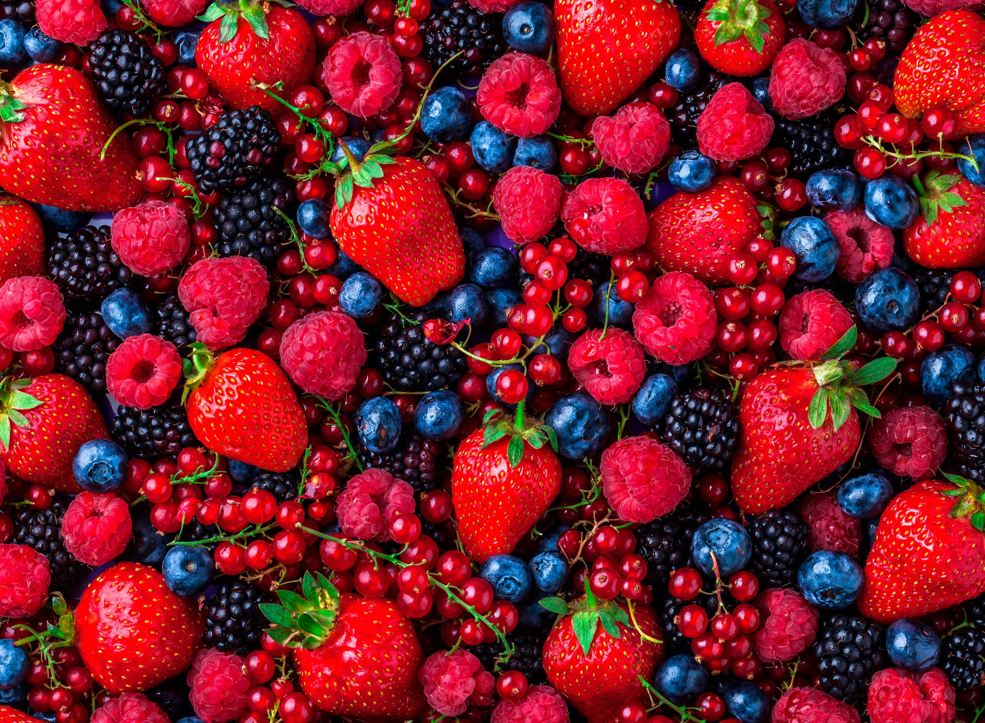 Raspberries Background Wallpaper
