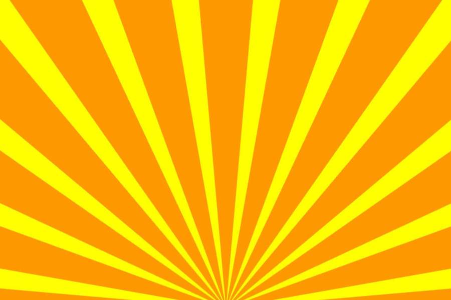 Radiating sunburst pattern in yellow and orange hues. — Rays Background