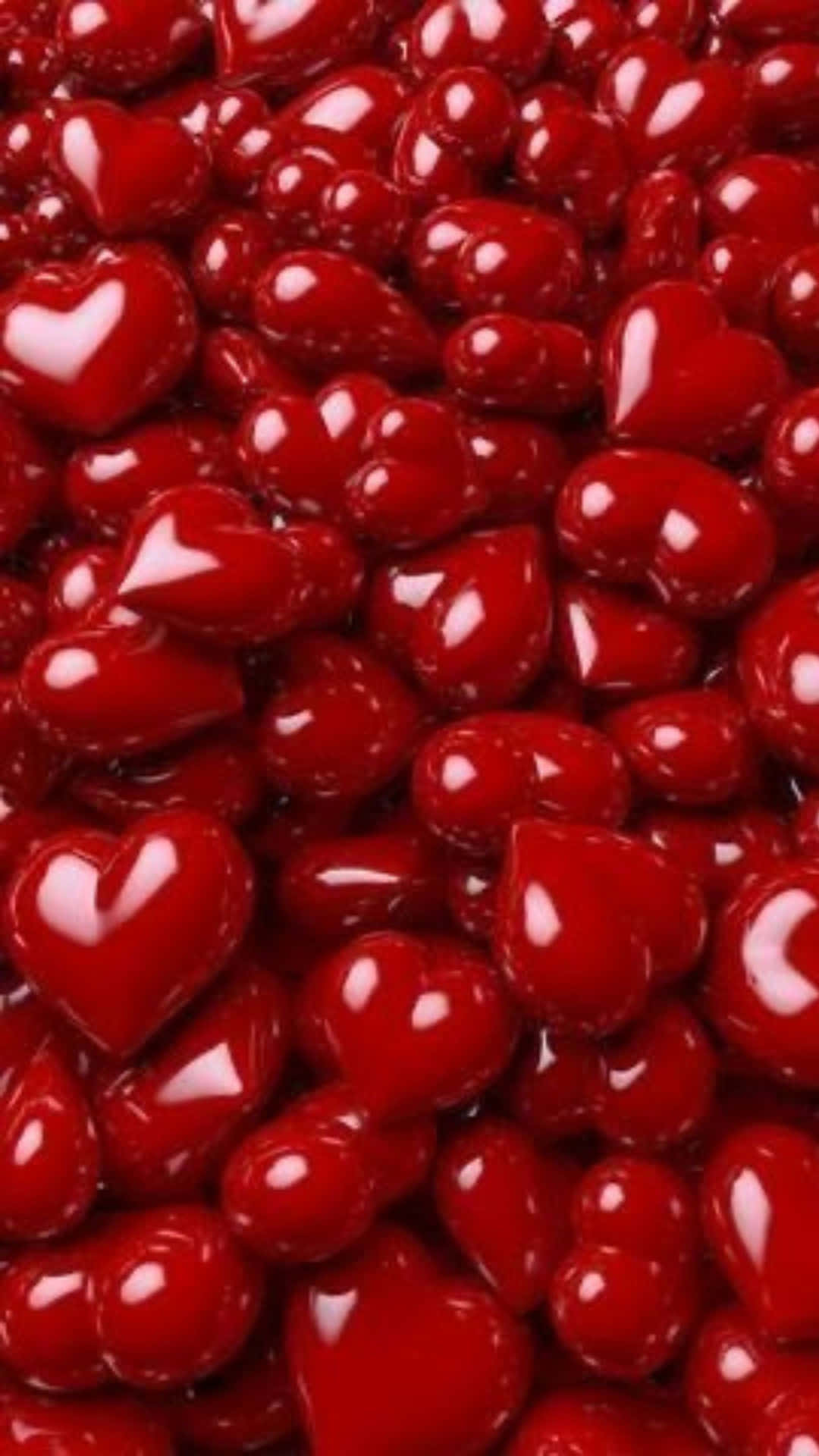 Red Hearts Background Wallpaper