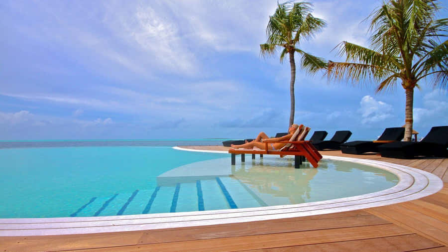 resort pool background