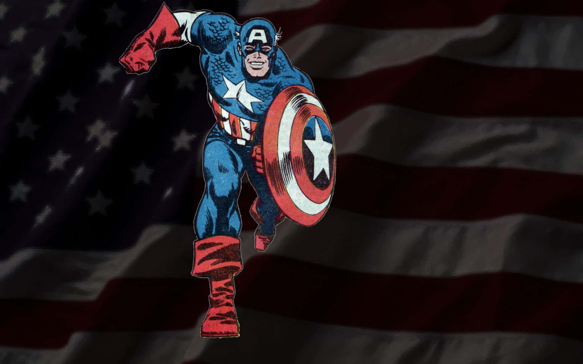 Retro Captain America Wallpaper