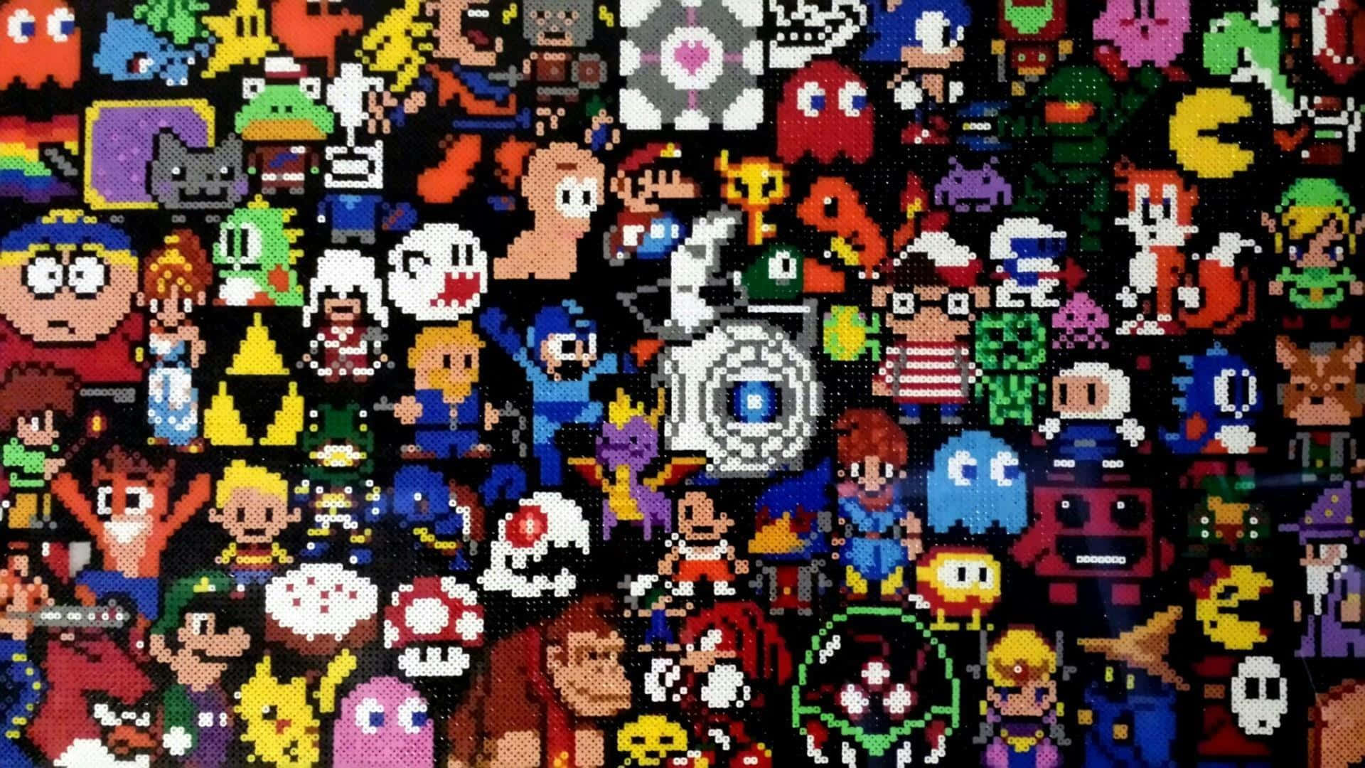 Retro Game Background Wallpaper