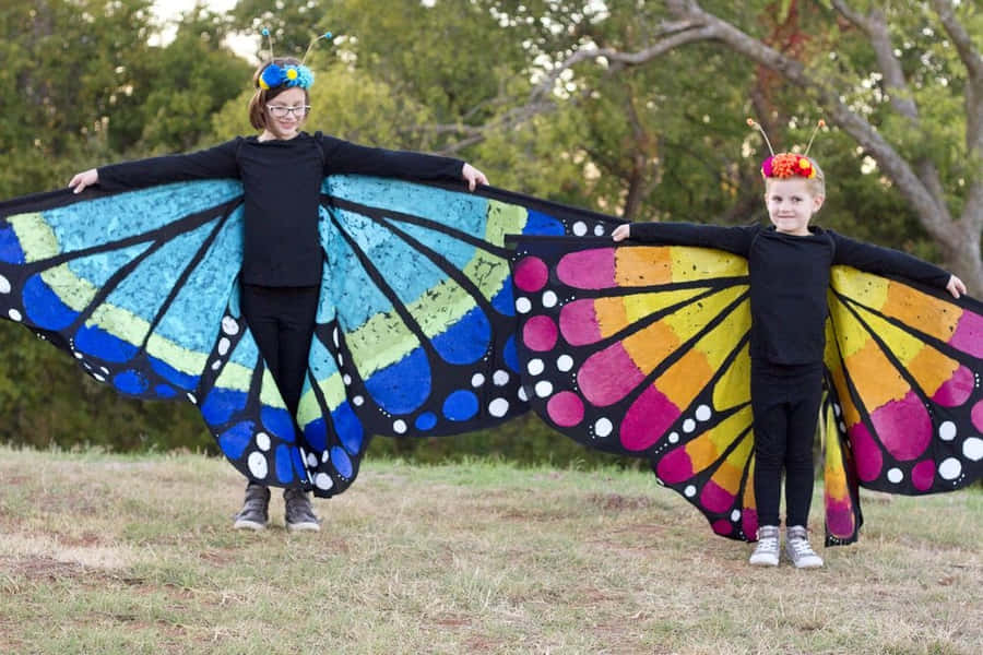 Robe En Ailes De Papillon Fond d'écran