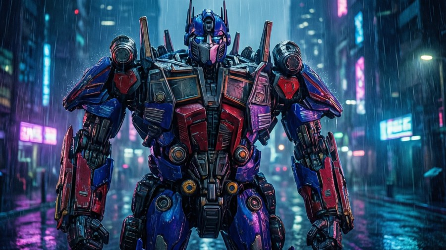 Neon Titan Sentinel — Robotix Taustakuvat