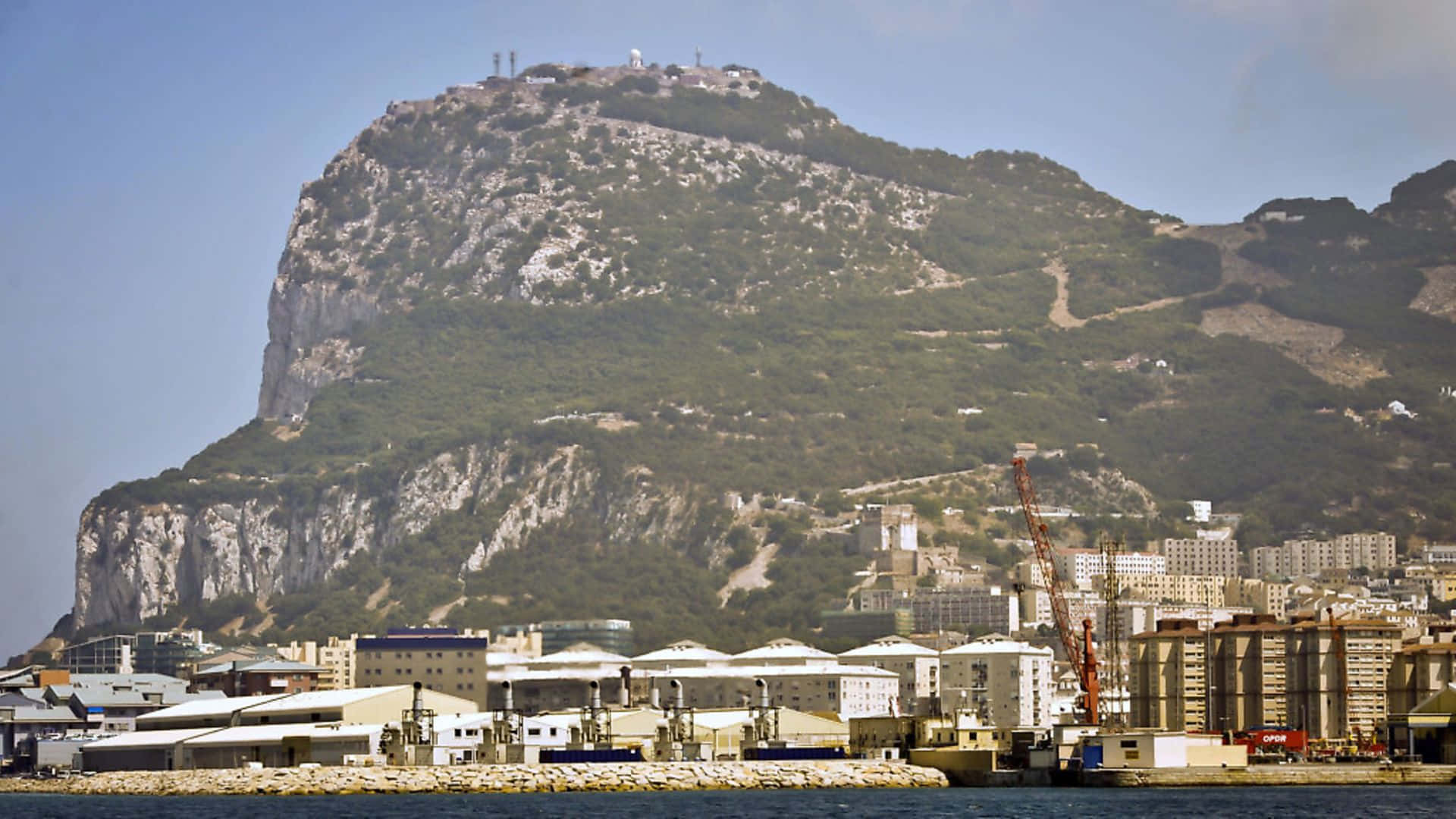 Rock Of Gibraltar Bakgrunnsbildet