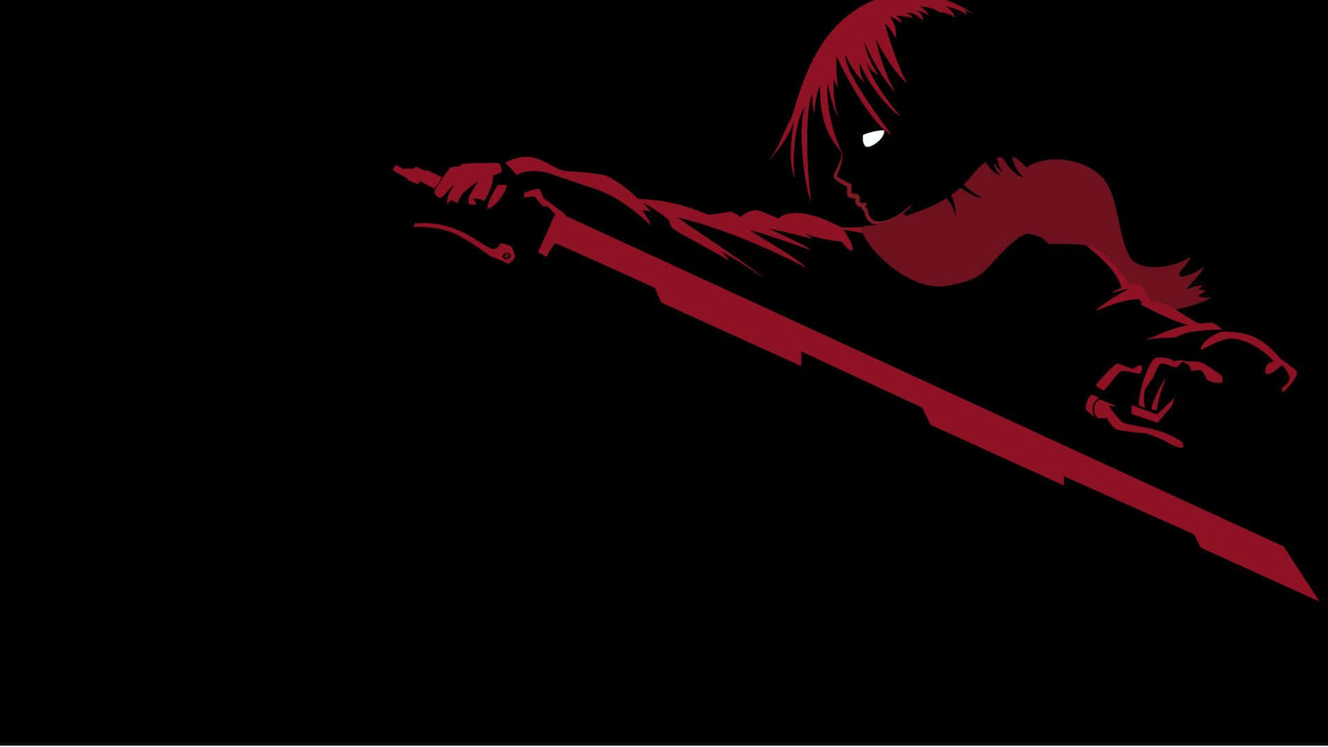 Röd Anime Estetisk Wallpaper