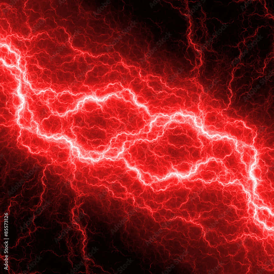 Rød Lightning Wallpaper