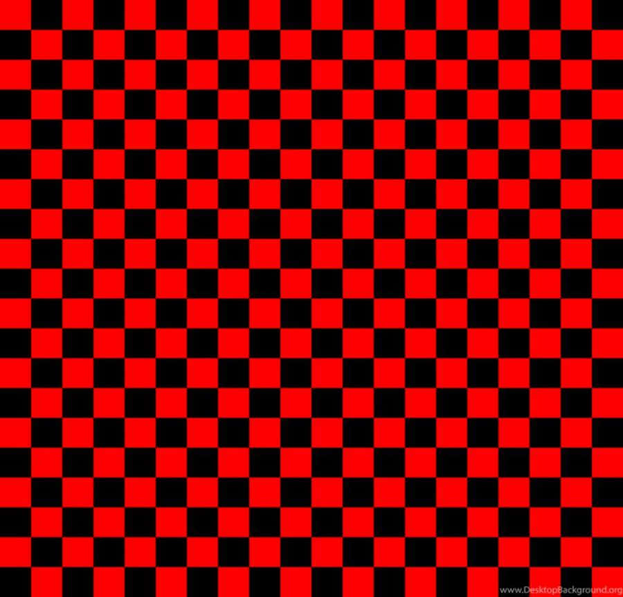 Rød Ternet Wallpaper