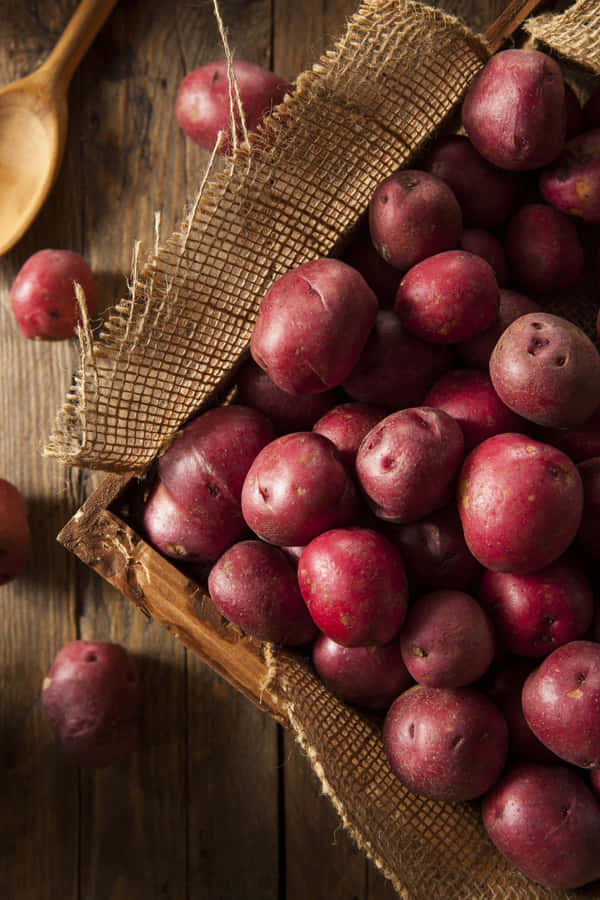 Rode Aardappelen Achtergrond