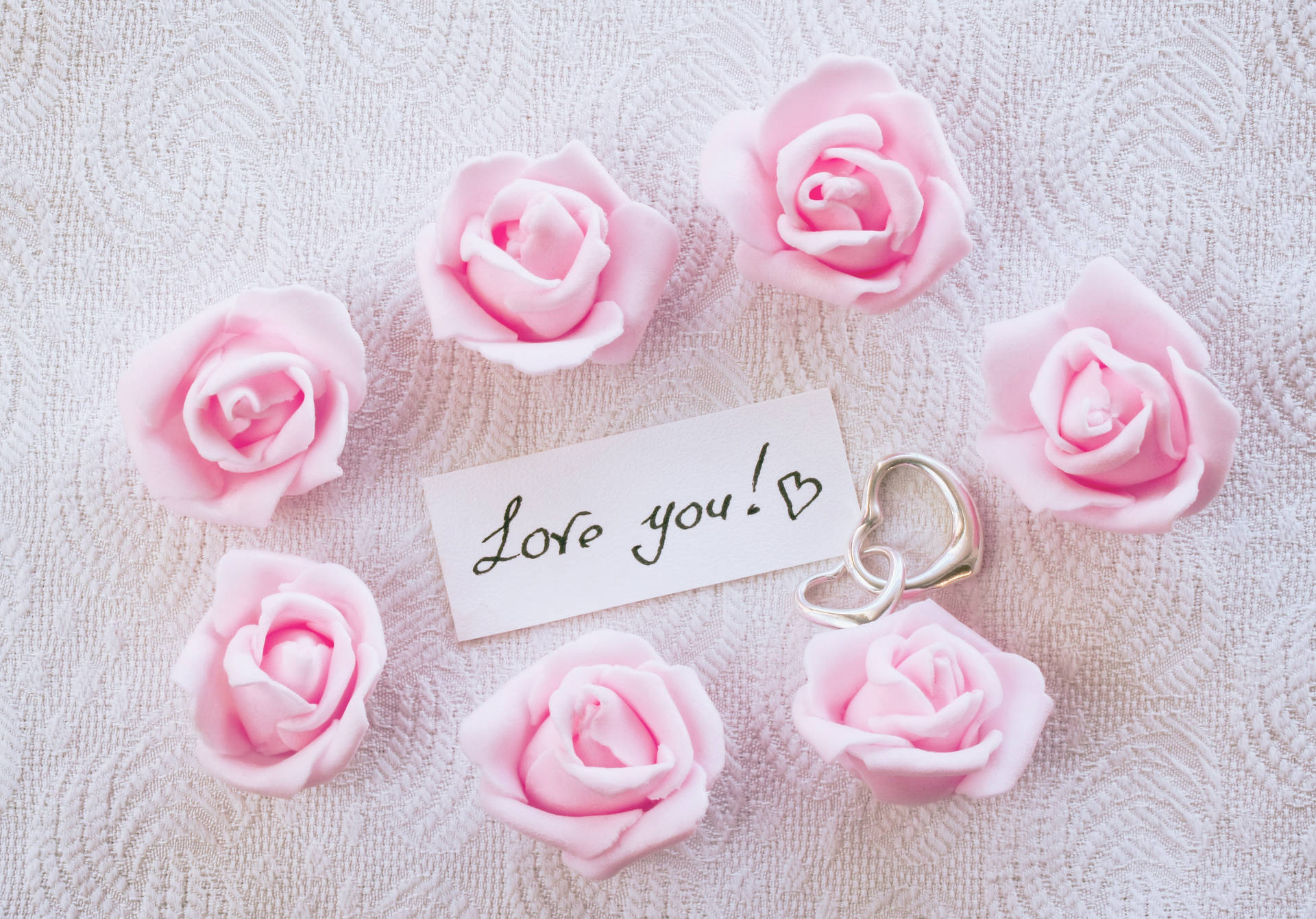 pink rose images with love