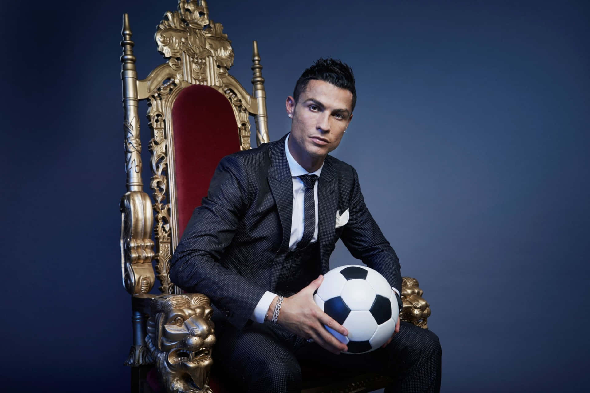 Ronaldo In Suit Wallpaper