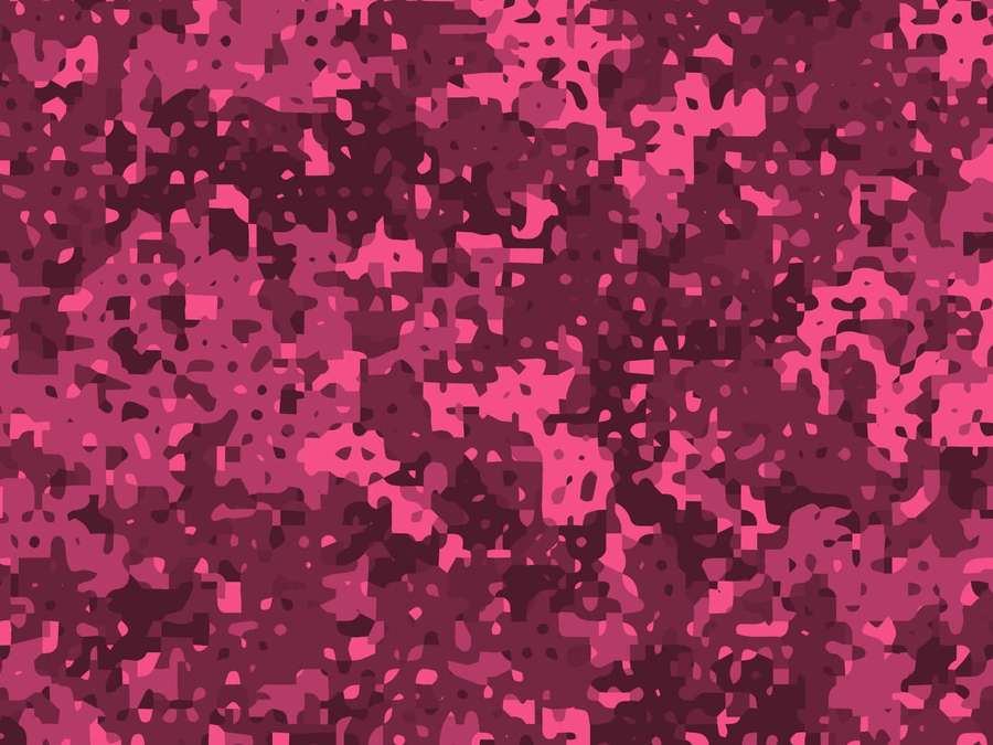 Kräftiges rosa und magenta pixeliges abstraktes digitales Muster Textur — Rosa Camo Wallpaper