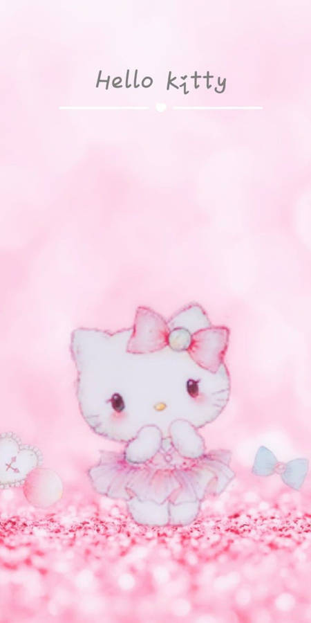 Rosafarbener Hello Kitty Hintergrund