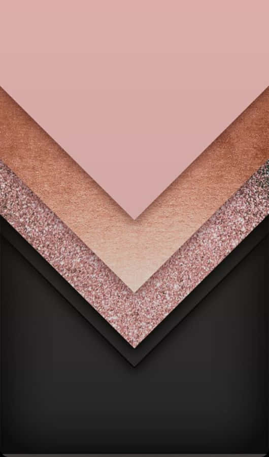 Rose Gold And Black Wallpaper