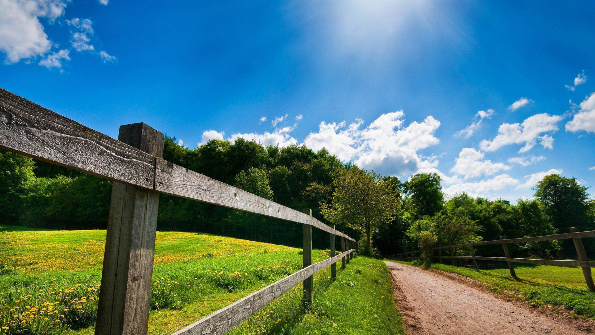 Route De Campagne Fond d'écran