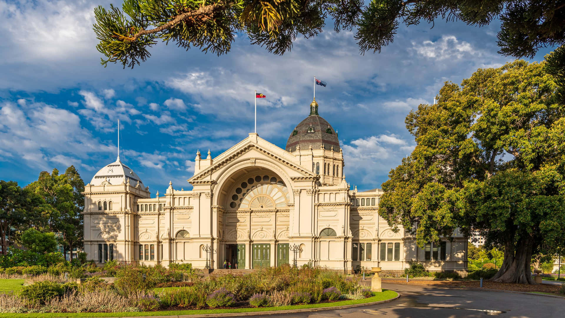 Royal Exhibition Building Achtergrond