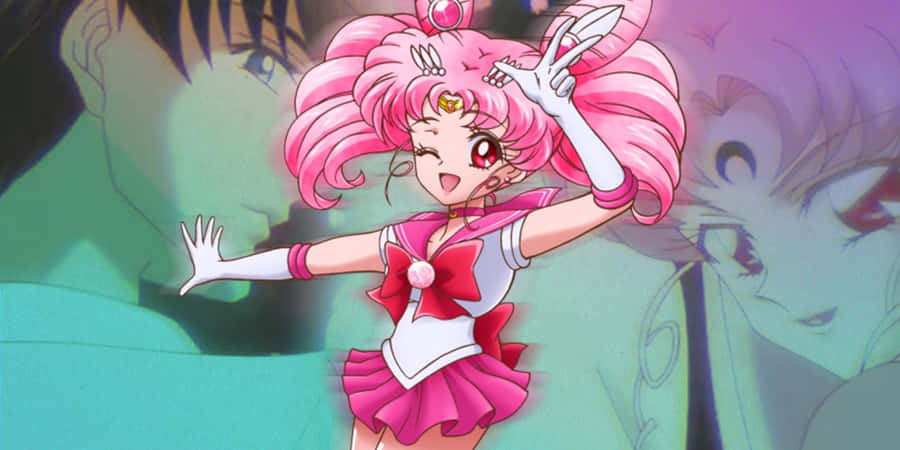 Roze Sailor Moon Achtergrond