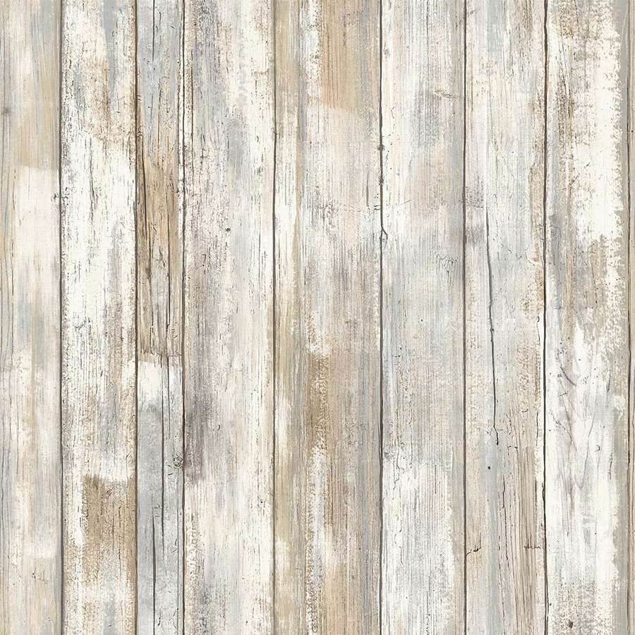 Weathered gray beige and white wooden planks with natural grain texture. — Rustic Wood Background