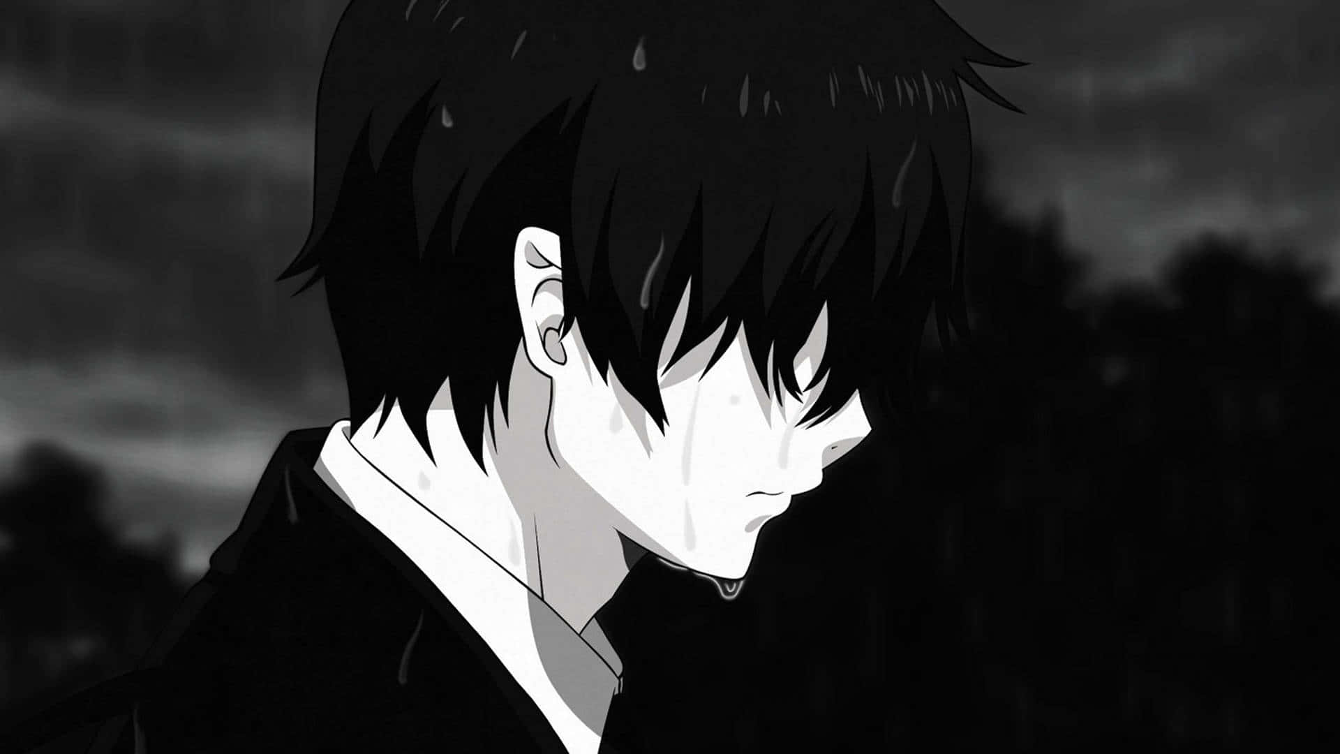 Sad Anime Face Wallpaper