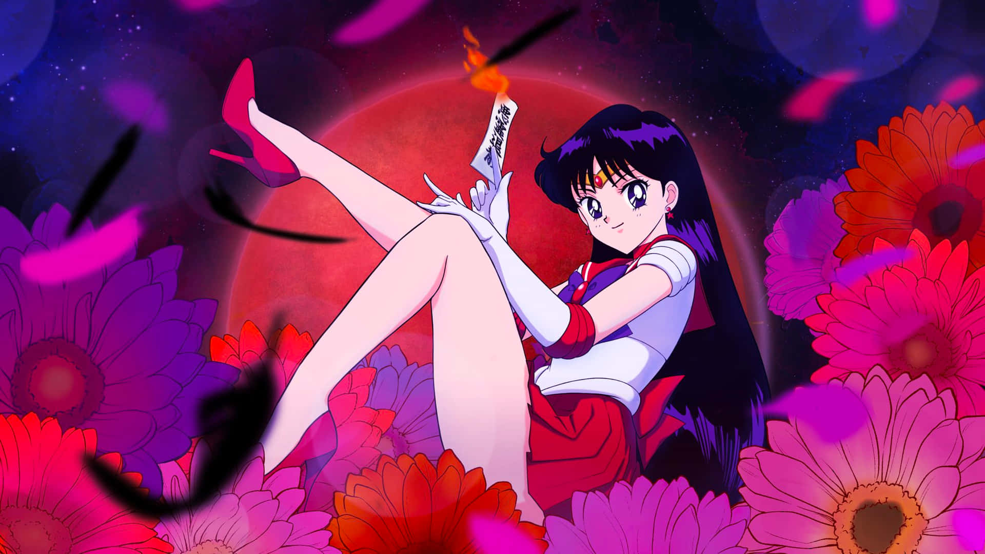 Sailor Mars Achtergrond