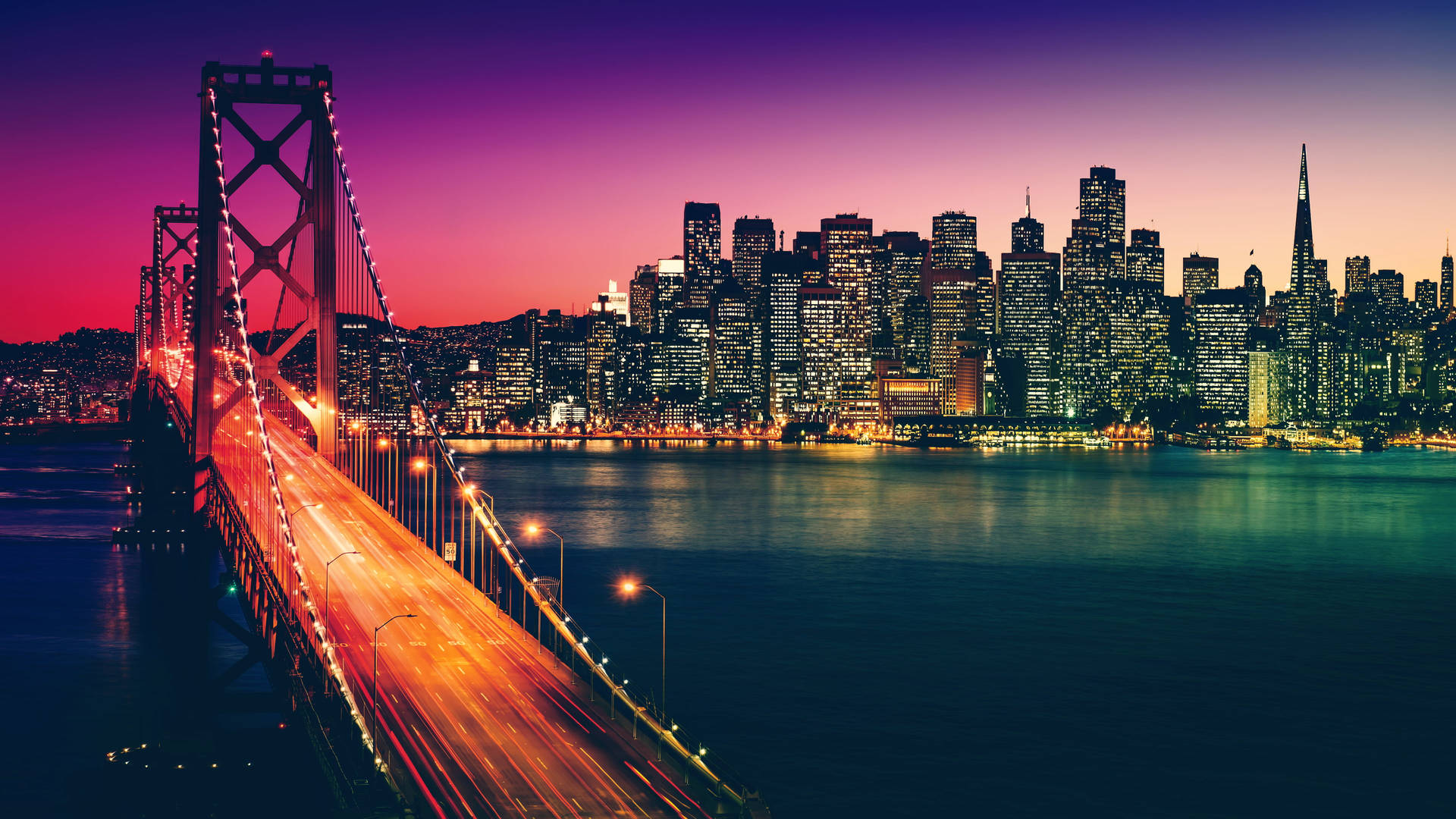 San Francisco Skyline Background Wallpaper