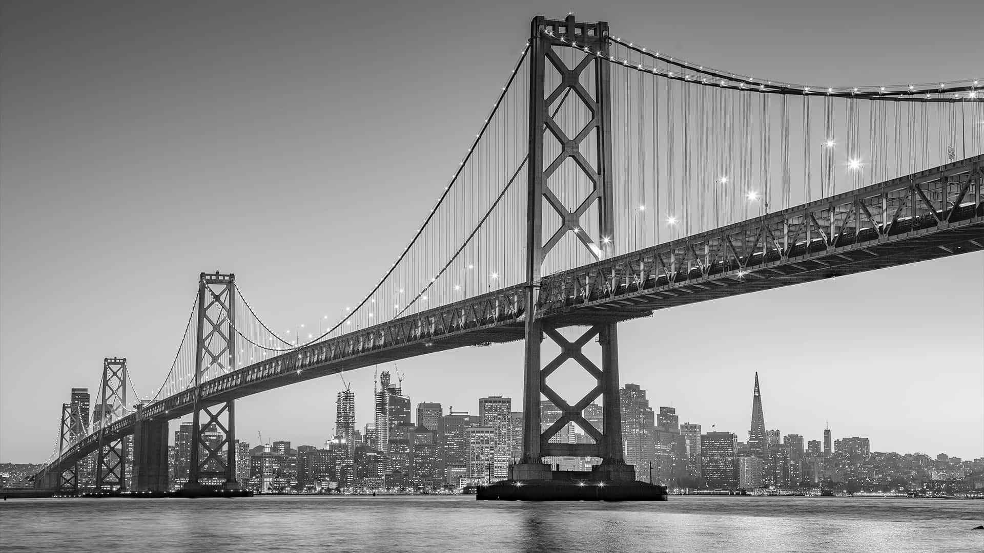 San Francisco Svart Og Hvit Bakgrunnsbildet