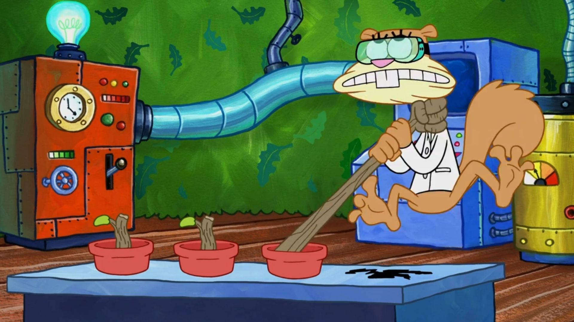 Sandy Cheeks Bakgrunnsbildet