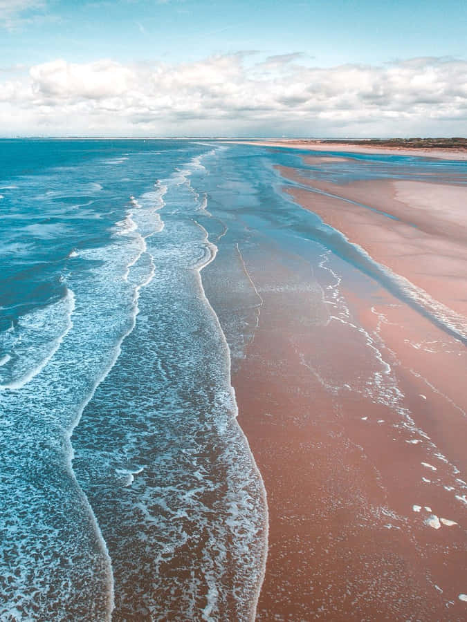 Schattige Zomer Strand Achtergrond