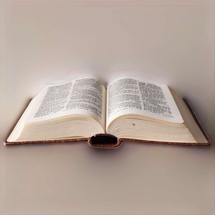 Open book with wooden bookmark on plain surface — Scripture Background