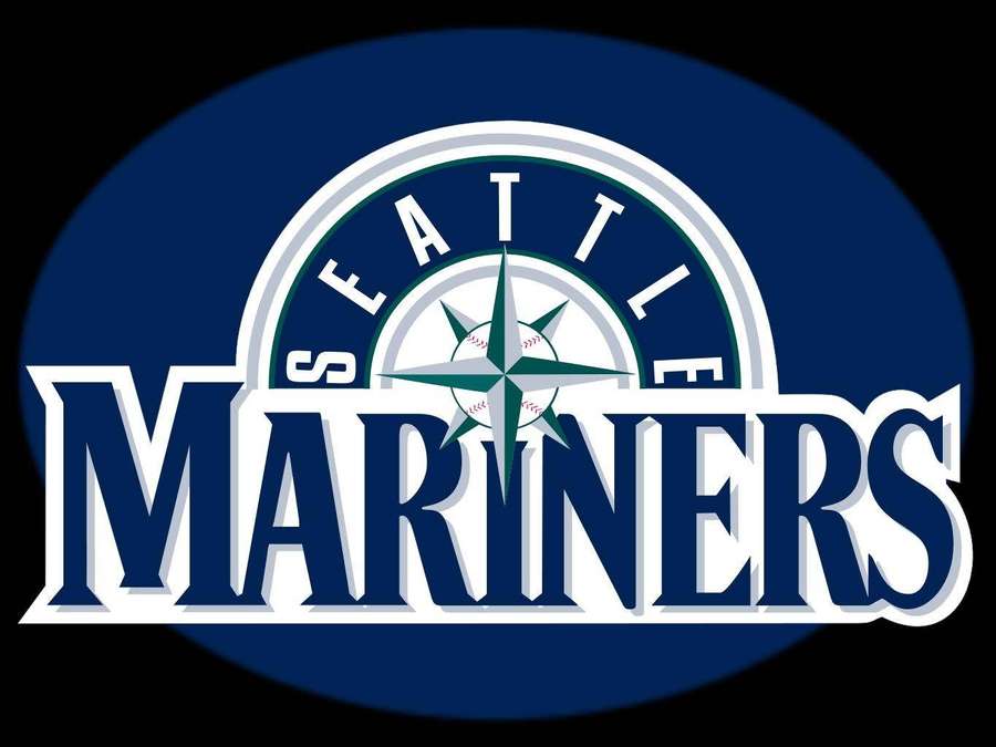 Seattle Mariners baseball team logo with compass rose and baseball. — Seattle Mariners Background